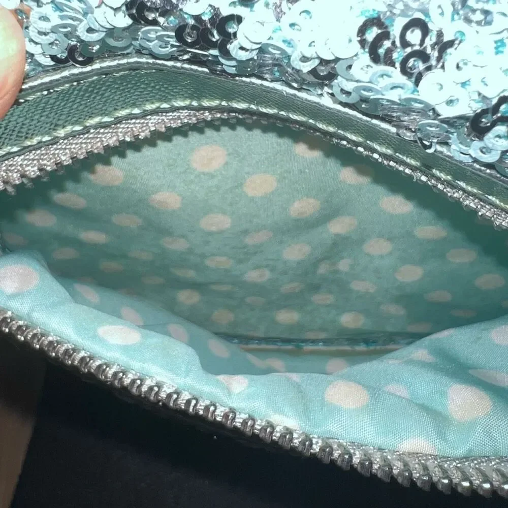 Loungefly Disney Parks Arendelle Aqua Frozen Minnie Ears Backpack Rare Retired